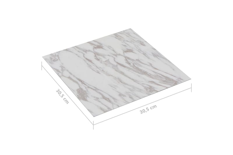 Självhäftande golvplankor 20 st PVC 1,86 vit med marmormönst - Vit - Hus & renovering - Bygg - Golv, vägg & tak - Golv - Laminatgolv