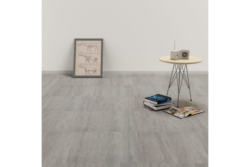 Självhäftande golvplankor 20 st PVC 1,86 m² grå ränder - Grå - Laminatgolv - Laminatgolv kök