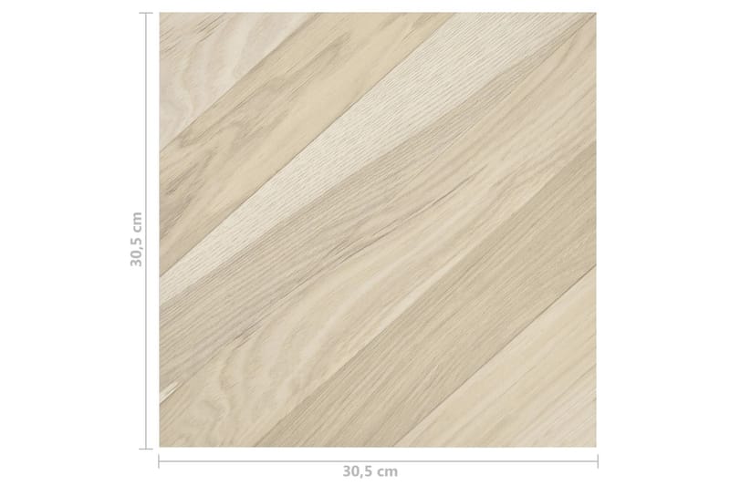 Självhäftande golvplankor 20 st PVC 1,86 m² beige ränder - Beige - Trall balkong - Vinylgolv & plastgolv - Golvplattor & plasttrall