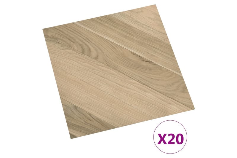 Självhäftande golvplankor 20 st PVC 1,86 m² bruna ränder - Brun - Hus & renovering - Bygg - Golv, vägg & tak - Golv - Golvplattor & plasttrall