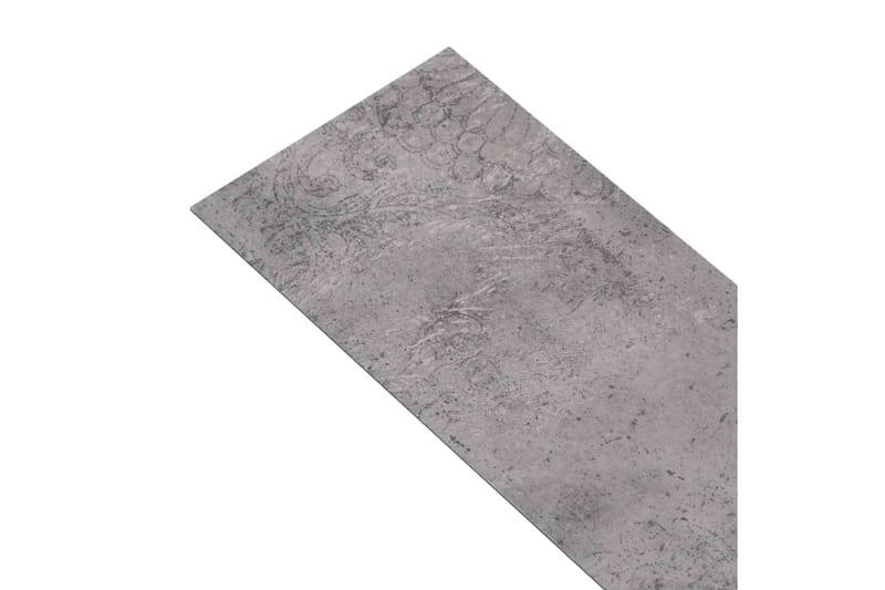 Självhäftande PVC-golvplankor 5,21 m² 2 mm cement, brun - Brun - Trall balkong - Vinylgolv & plastgolv - Golvplattor & plasttrall