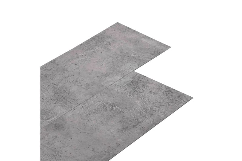 Självhäftande PVC-golvplankor 5,21 m² 2 mm cement, brun - Brun - Trall balkong - Vinylgolv & plastgolv - Golvplattor & plasttrall