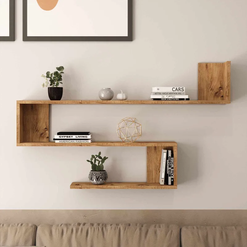Berriaren Vägghylla 120x71,4x14,5 cm - Atlantic Pine - Hus & renovering - Bygg - Golv, vägg & tak - Golv & väggbeklädnad - Väggskivor