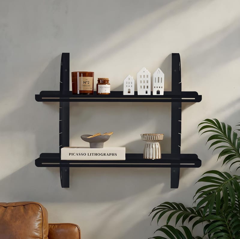 Clavor Vägghylla 70 cm - Svart - Förvaring - Hylla - Vägghylla