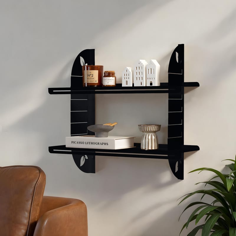 Clavor Vägghylla 70 cm - Svart - Förvaring - Hylla - Vägghylla