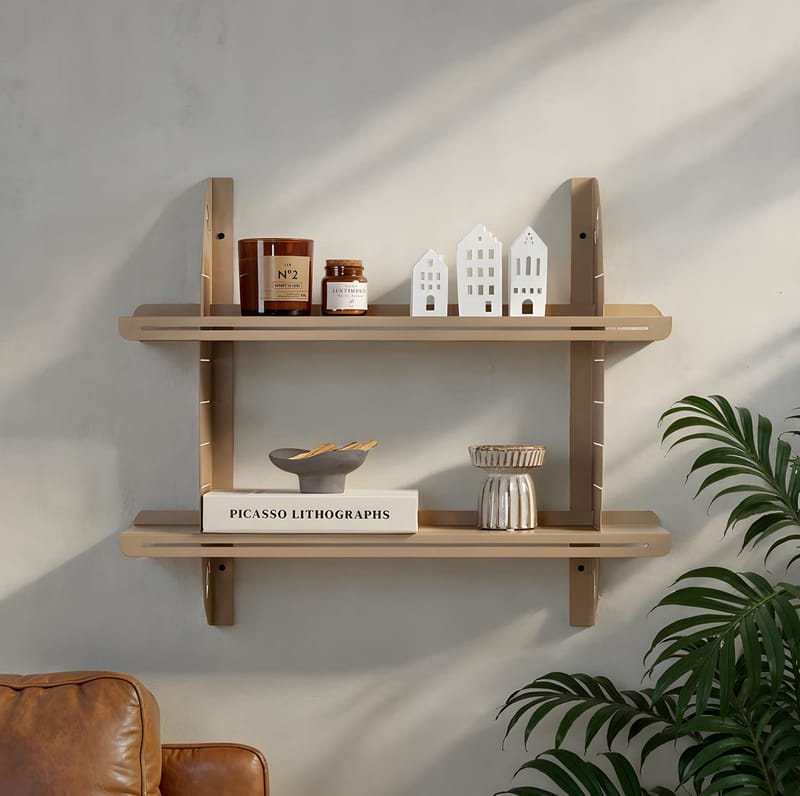 Clavor Vägghylla 70 cm - Taupe - Förvaring - Hylla - Vägghylla