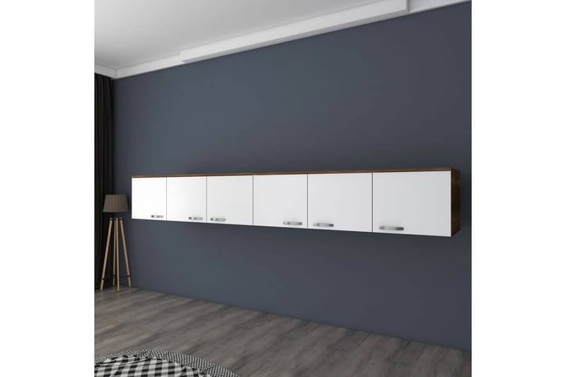 Ervon Väggskiva 243x243 cm - Valnöt/Vit - Hus & renovering - Bygg - Golv, vägg & tak - Golv & väggbeklädnad - Väggskivor