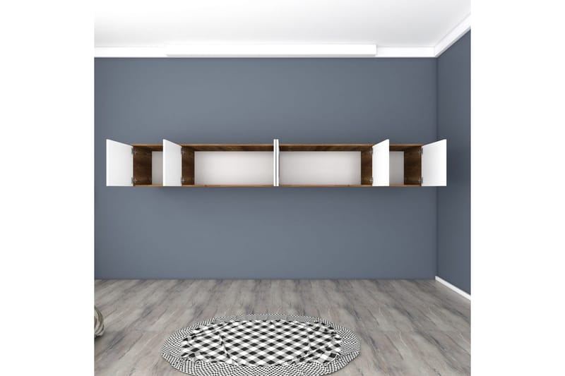 Ervon Väggskiva 243x243 cm - Valnöt/Vit - Hus & renovering - Bygg - Golv, vägg & tak - Golv & väggbeklädnad - Väggskivor