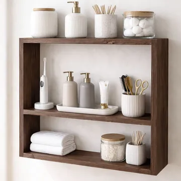 Imoveis Dekorativ vägghylla 50x40x7 cm - Naturligt trä - Hus & renovering - Bygg - Golv, vägg & tak - Golv & väggbeklädnad - Väggskivor