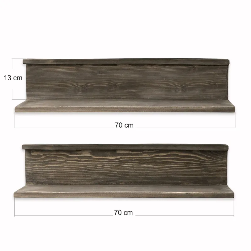 Imoveis Dekorativ vägghylla 70x8x15 cm - Trä - Hus & renovering - Bygg - Golv, vägg & tak - Golv & väggbeklädnad - Väggskivor