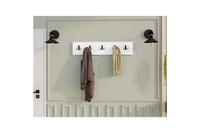 Kresto Väggskiva 80x80 cm - Vit - Förvaring - Klädförvaring - Klädhängare - Kroklist & Klädkrokar