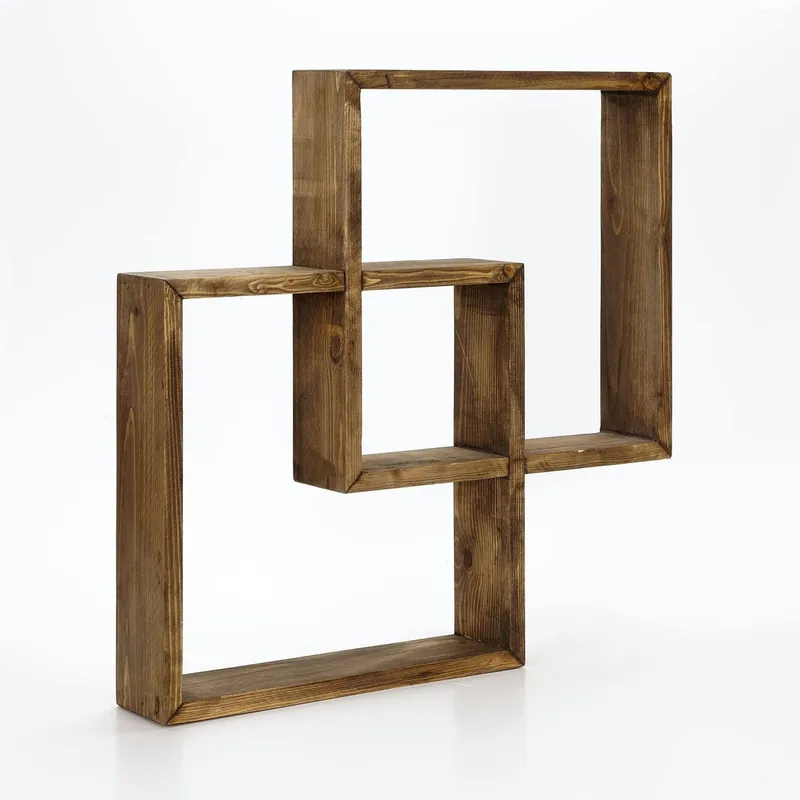 Orlind Dekorativ vägghylla 51x51x9 cm, ek