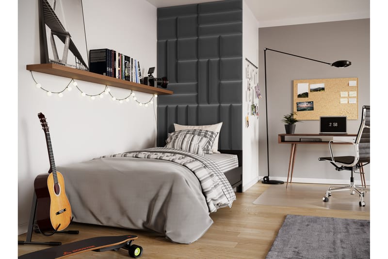Quadratta Väggskiva 120x195 cm - Grå - Hus & renovering - Bygg - Golv, vägg & tak - Golv & väggbeklädnad - Väggskivor