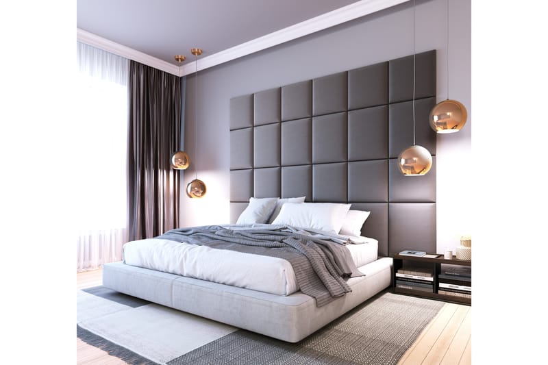 Quadratta Väggskiva 240x180 cm - Grå - Hus & renovering - Bygg - Golv, vägg & tak - Golv & väggbeklädnad - Väggskivor