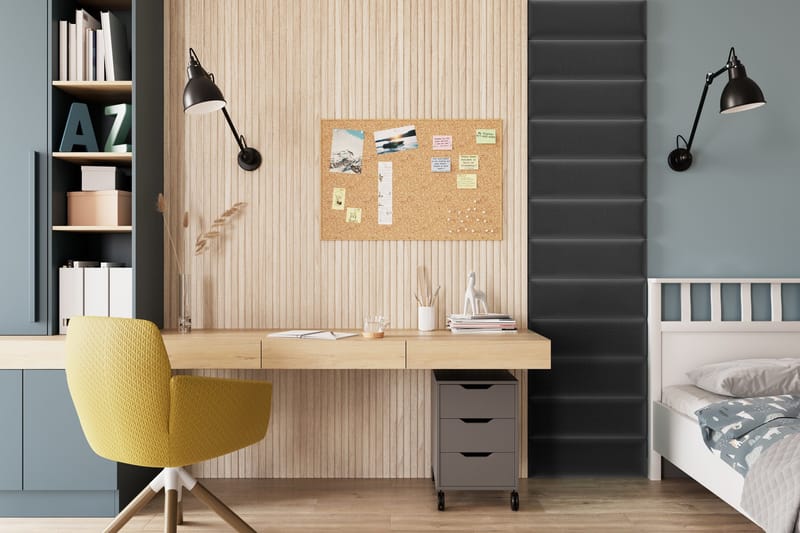 Quadratta Väggskiva 50x240 cm, Mörkgrå