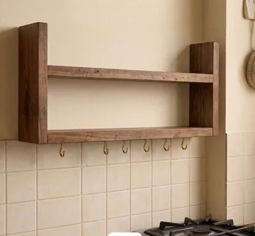 Tervik Dekorativ vägghylla 50x22x7 cm - Trä - Hus & renovering - Bygg - Golv, vägg & tak - Golv & väggbeklädnad - Väggskivor