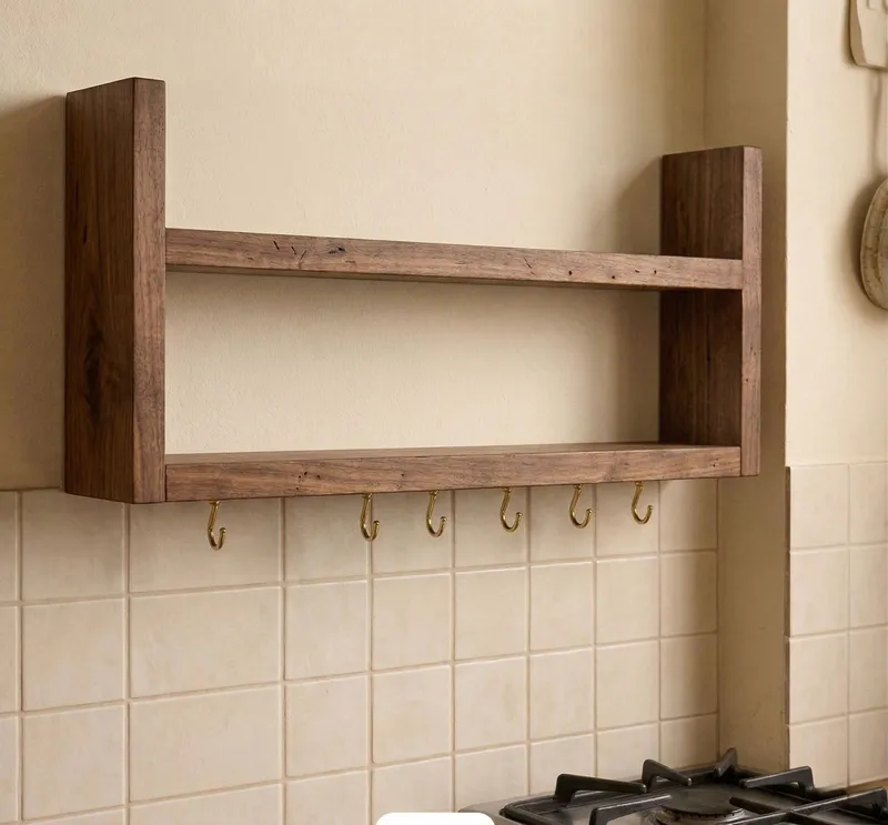 Tervik Dekorativ vägghylla 50x22x7 cm - Trä - Hus & renovering - Bygg - Golv, vägg & tak - Golv & väggbeklädnad - Väggskivor