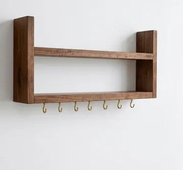Tervik Dekorativ vägghylla 50x22x7 cm - Trä - Hus & renovering - Bygg - Golv, vägg & tak - Golv & väggbeklädnad - Väggskivor