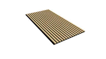 Trälamell Akustikpaneler | 1200x600x18mm | Vit Ek | 2-pack - Hus & renovering - Bygg - Golv, vägg & tak - Golv & väggbeklädnad - Väggpanel & panelskiva