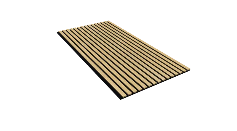 Trälamell Akustikpaneler | 1200x600x18mm | Vit Ek | 2-pack - Hus & renovering - Bygg - Golv, vägg & tak - Golv & väggbeklädnad - Väggpanel & panelskiva