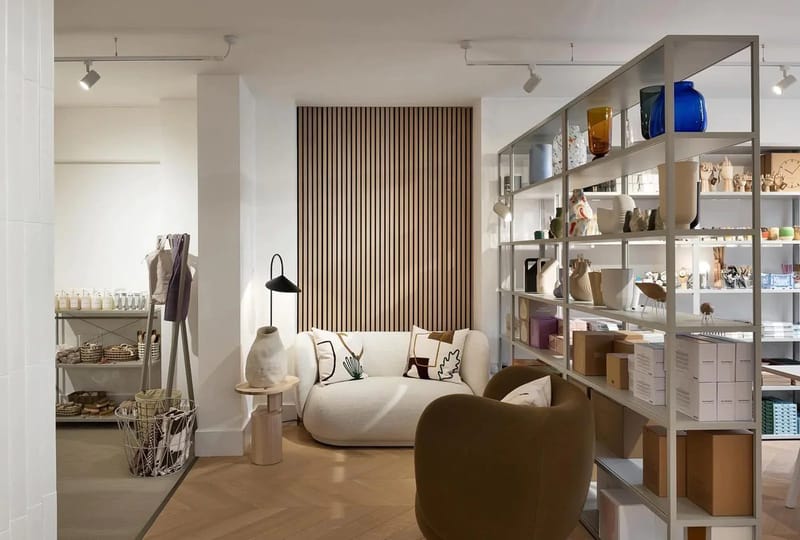 Trälamell akustikpaneler | 2400x600x21mm | Vit ek - Hus & renovering - Bygg - Golv, vägg & tak - Golv & väggbeklädnad - Väggpanel & panelskiva