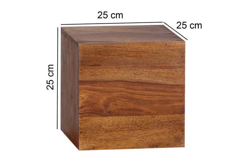 Vägghylla Wohnling Set med 4 massivt trä kub-optik väggmonterad modern - Förvaring - Hylla - Vägghylla