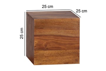 Vägghylla Wohnling Set med 4 massivt trä kub-optik väggmonterad modern - Förvaring - Hylla - Vägghylla
