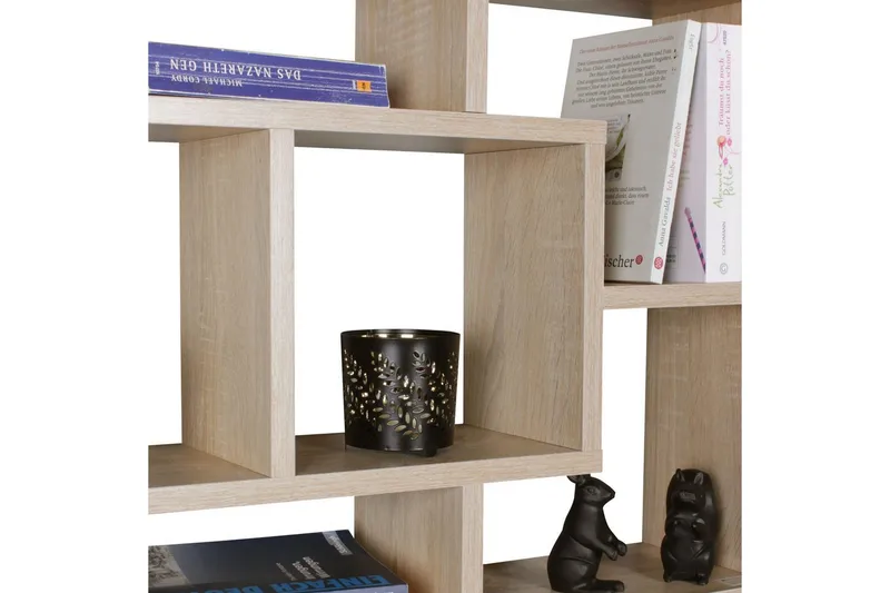 Vägghylla Wohnling PAOLA melaminbelagd MDF, förvaringshylla, väggmonterad, modern stil Sonoma - Sonoma - Förvaring - Hylla - Vägghylla