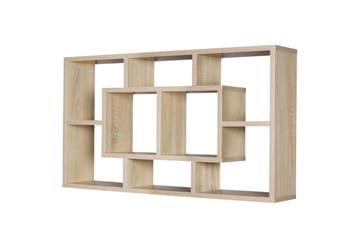 Vägghylla Wohnling PAOLA melaminbelagd MDF, förvaringshylla, väggmonterad, modern stil Sonoma - Sonoma - Förvaring - Hylla - Vägghylla