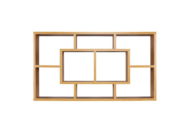 Vägghylla Wohnling PAOLA melaminbelagd MDF, förvaringshylla, väggmonterad, modern stil Bok - Bok - Förvaring - Hylla - Vägghylla