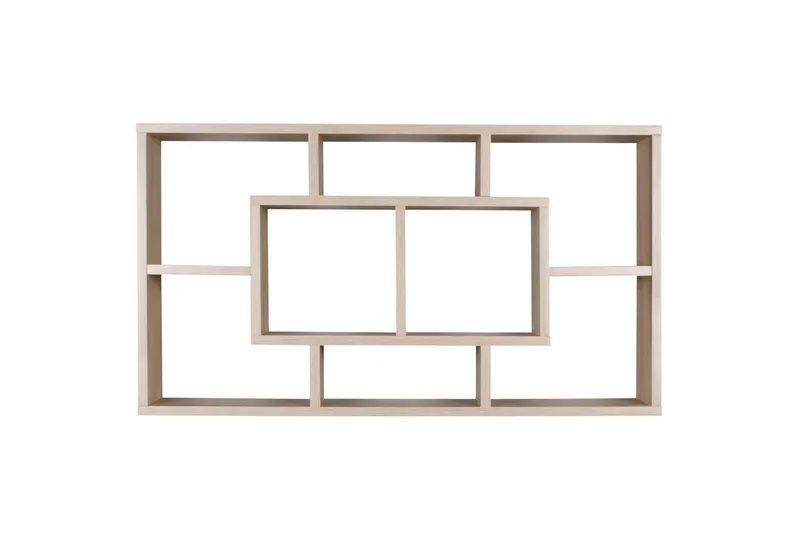 Vägghylla Wohnling PAOLA melaminbelagd MDF, förvaringshylla, väggmonterad, modern stil Sonoma - Sonoma - Förvaring - Hylla - Vägghylla