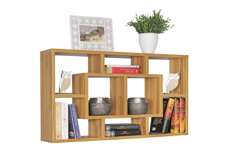 Vägghylla Wohnling PAOLA melaminbelagd MDF, förvaringshylla, väggmonterad, modern stil Bok - Bok - Hus & renovering - Bygg - Golv, vägg & tak - Golv & väggbeklädnad - Väggskivor