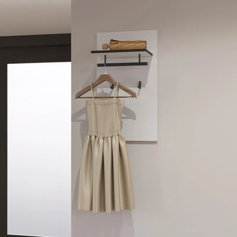 Väggpanel Kors med Krokar - Vit - Hus & renovering - Bygg - Golv, vägg & tak - Golv & väggbeklädnad - Väggskivor