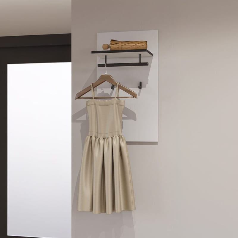 Väggpanel Kors med Krokar - Vit - Hus & renovering - Bygg - Golv, vägg & tak - Golv & väggbeklädnad - Väggskivor