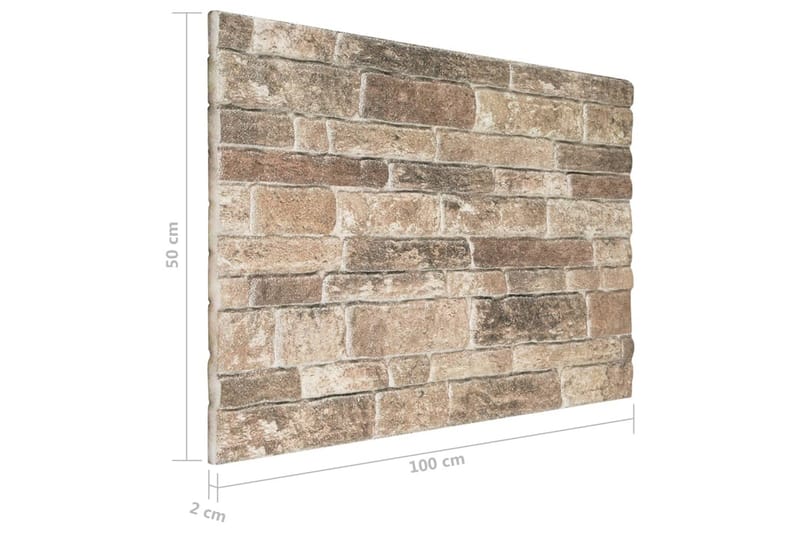 Väggpaneler 3D flerfärgat tegel 10 st EPS - Flerfärgad - Hus & renovering - Bygg - Golv, vägg & tak - Golv & väggbeklädnad - Väggpanel & panelskiva