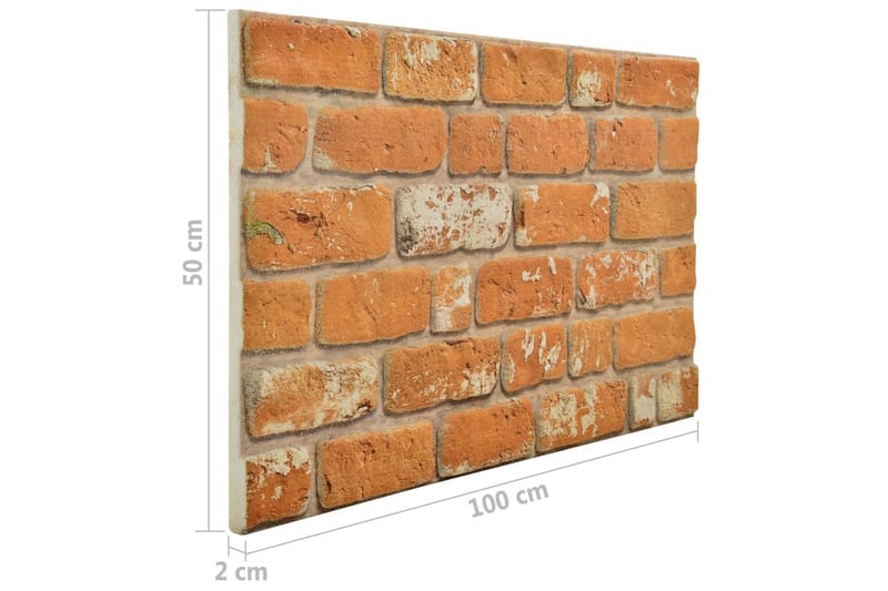 Väggpaneler 3D ljusbrunt tegel 11 st EPS - Brun - Hus & renovering - Bygg - Golv, vägg & tak - Golv & väggbeklädnad - Väggpanel & panelskiva