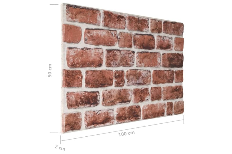 Väggpaneler 3D mörkbrunt tegel 10 st EPS - Hus & renovering - Bygg - Golv, vägg & tak - Golv & väggbeklädnad - Väggpanel & panelskiva