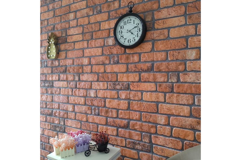 Väggpaneler 3D terrakotta tegel 10 st EPS - Brun - Hus & renovering - Bygg - Golv, vägg & tak - Golv & väggbeklädnad - Väggpanel & panelskiva