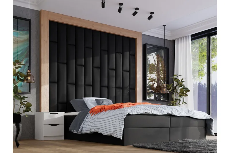 Zaratuz Väggpanel 20x80 cm Black - Hus & renovering - Bygg - Golv, vägg & tak - Golv & väggbeklädnad - Väggpanel & panelskiva