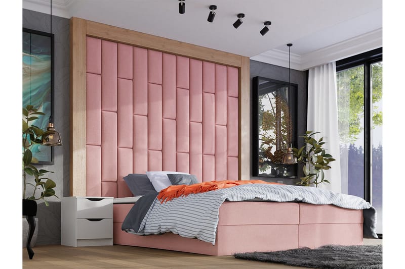 Zaratuz Väggpanel 20x80 cm Light pink - Hus & renovering - Bygg - Golv, vägg & tak - Golv & väggbeklädnad - Väggpanel & panelskiva