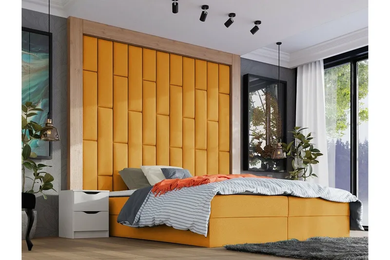 Zaratuz Väggpanel 20x80 cm Mustard yellow - Hus & renovering - Bygg - Golv, vägg & tak - Golv & väggbeklädnad - Väggpanel & panelskiva