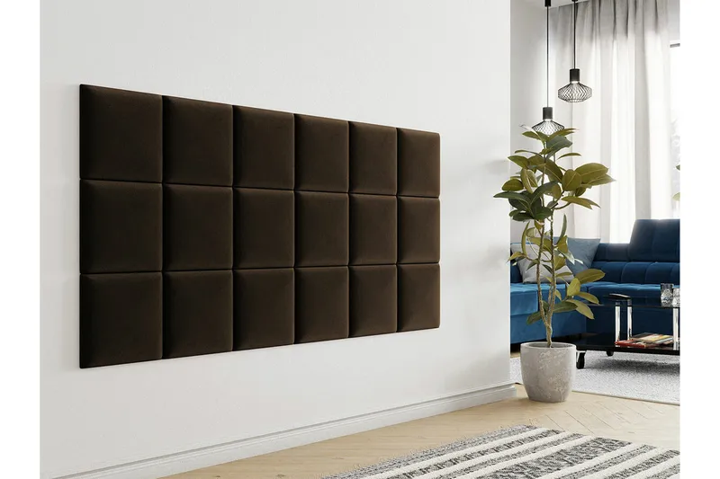 Zaratuz Väggpanel 30x30 cm - Mörkbrun - Hus & renovering - Bygg - Golv, vägg & tak - Golv & väggbeklädnad - Väggpanel & panelskiva