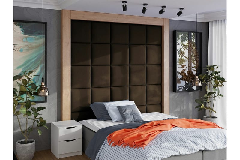 Zaratuz Väggpanel 42x42 cm - Brun - Hus & renovering - Bygg - Golv, vägg & tak - Golv & väggbeklädnad - Väggpanel & panelskiva