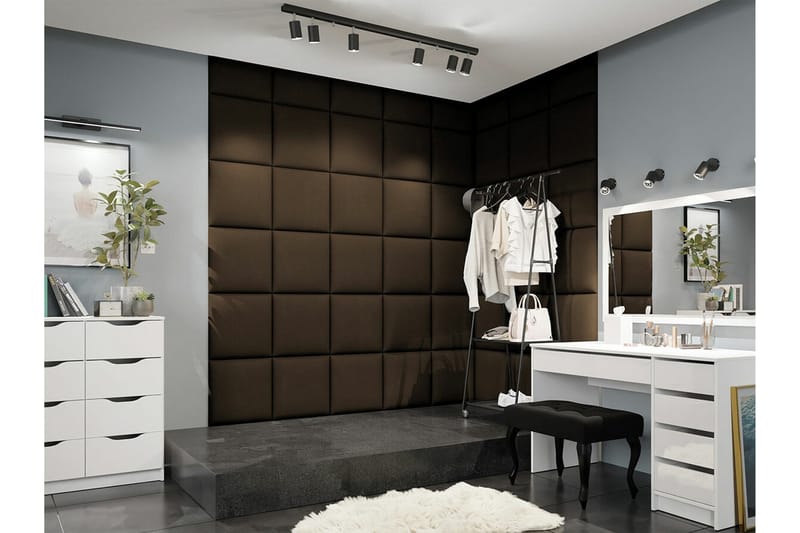 Zaratuz Väggpanel 42x42 cm - Brun - Hus & renovering - Bygg - Golv, vägg & tak - Golv & väggbeklädnad - Väggpanel & panelskiva