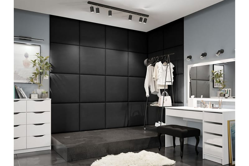 Zaratuz Väggpanel 60x60 cm Black - Hus & renovering - Bygg - Golv, vägg & tak - Golv & väggbeklädnad - Väggpanel & panelskiva