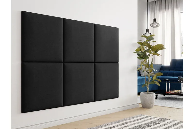 Zaratuz Väggpanel 60x60 cm Black - Hus & renovering - Bygg - Golv, vägg & tak - Golv & väggbeklädnad - Väggpanel & panelskiva