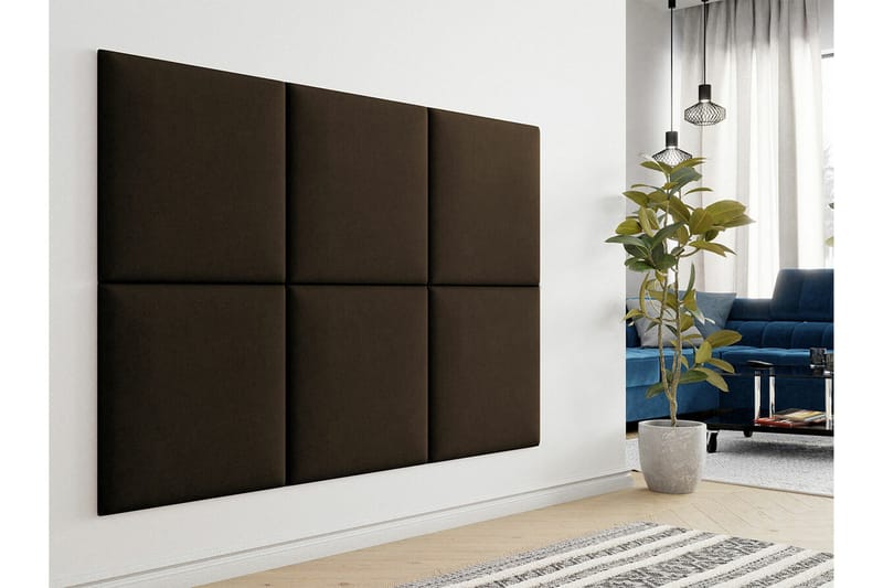Zaratuz Väggpanel 60x60 cm - Mörkbrun - Hus & renovering - Bygg - Golv, vägg & tak - Golv & väggbeklädnad - Väggpanel & panelskiva