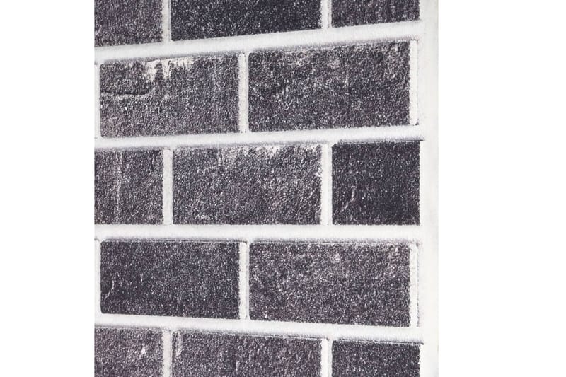 Väggpaneler 3D svart & grå tegeldesign 10 st EPS - Svart - Väggpanel & panelskiva