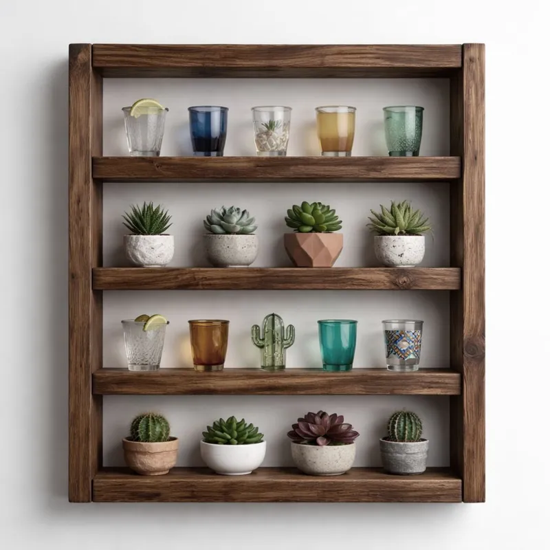 Varnor Dekorativ vägghylla 50x50x7 cm - Trä - Hus & renovering - Bygg - Golv, vägg & tak - Golv & väggbeklädnad - Väggskivor