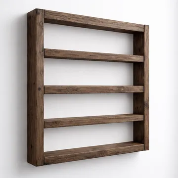 Varnor Dekorativ vägghylla 50x50x7 cm - Trä - Hus & renovering - Bygg - Golv, vägg & tak - Golv & väggbeklädnad - Väggskivor
